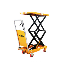 Xilin UK Heavy Duty 350kg Manual Scissor Hydraulic Scissor Lift Table Cart With Back Guard